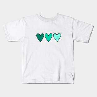 Cute aesthetic hearts Kids T-Shirt